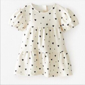 Zara Babygirl Heart Print Dress